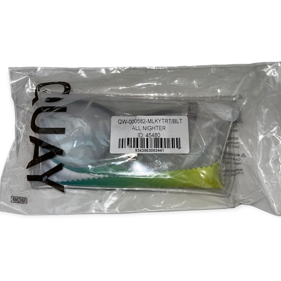 QUAY All Nighter Bluelight Glasses Milky Tortoise Frame Blue Light Blocking Lens - Picture 7 of 9